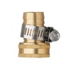 2 Pack 1/2 Inch Brass Thread Garden Hose Connector Hose