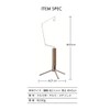 QIAOTU Tabletop Lantern Stand, Walnut, 304 Stainless Steel, Compact, Freestanding