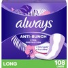 Always Anti-Bunch Xtra Protection Daily Liners, Long Length, Unscented, Feel