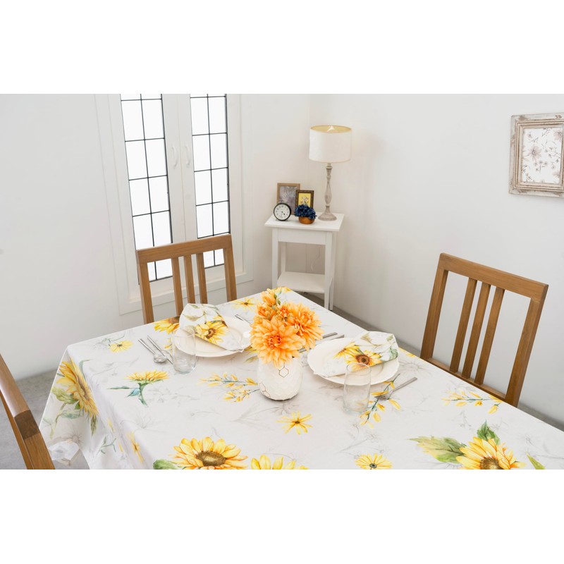 Maison d' Hermine Table Cloths 100% Cotton 140cm x 180cm