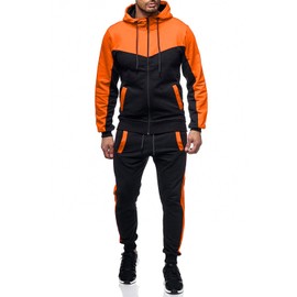 Marine Royal Track Suits for Men Set Full Zip Sweatsuit Outdoor Jogging Men Tracksuits