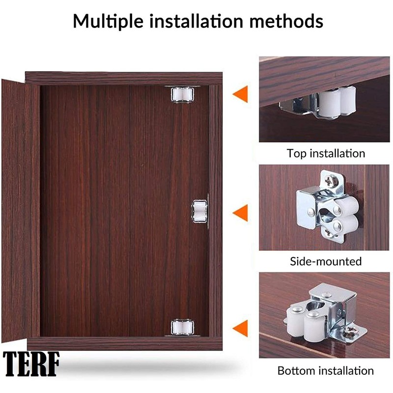 TERF® Heavy Duty Double Roller Catch Latch Electro Brass Furniture