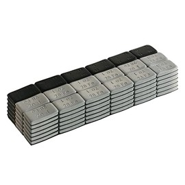 ZERINT 12 Strips Grey, 6 Strips Black,108pcs, 1 oz,Wheel Adhesive Weights Kit Mellow Style, Adhesive Stick-on Wheel Weights for Cars, Trucks, SUVs, Motorcycle, and Others WW-M100R