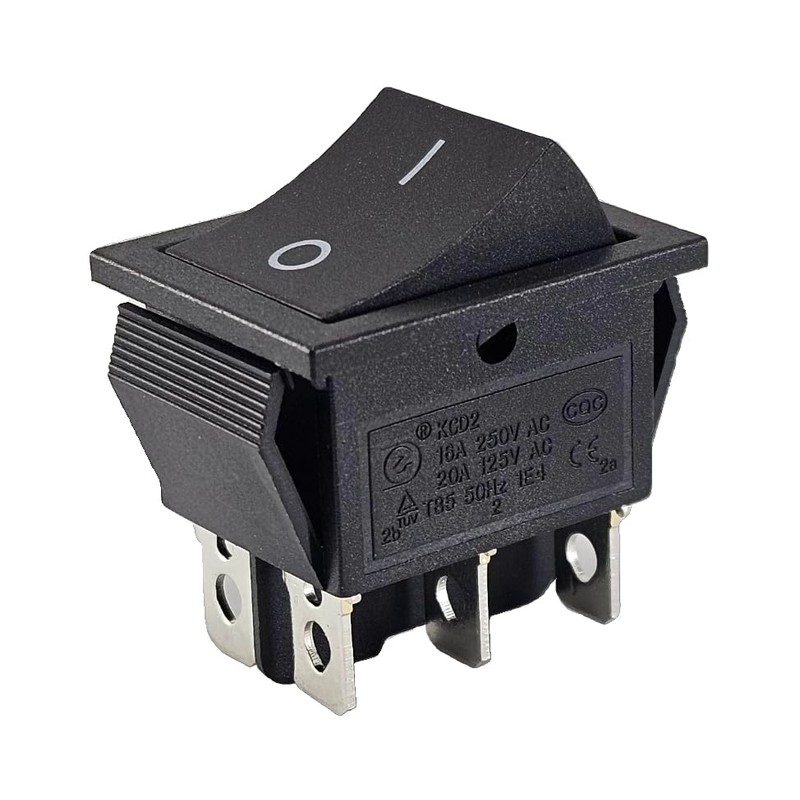 6 Pin 16A 250V On/On Appliance Switch with Waterproof Cover