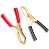 Goupchn 10PCS Insulated Alligator Clips Black & Red Crocodile Clamps