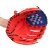 PU Leather Baseball Glove Practicing Training Competition Gloves for Children(Red