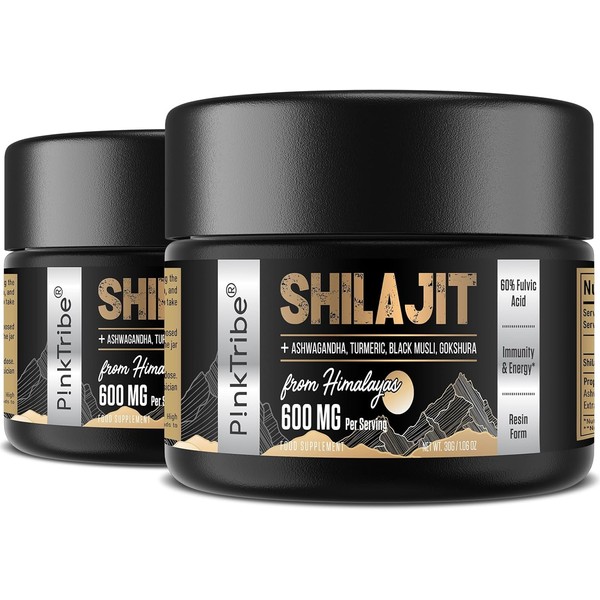Shilajit Resin Gold Standard Shilajit - 600mg Himalayan Shilajit Blend