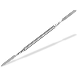 Gelspatel Doppel-Spatel, Salbenspatel, Doppelinstrument Edelstahl, Rostfrei, 17 cm
