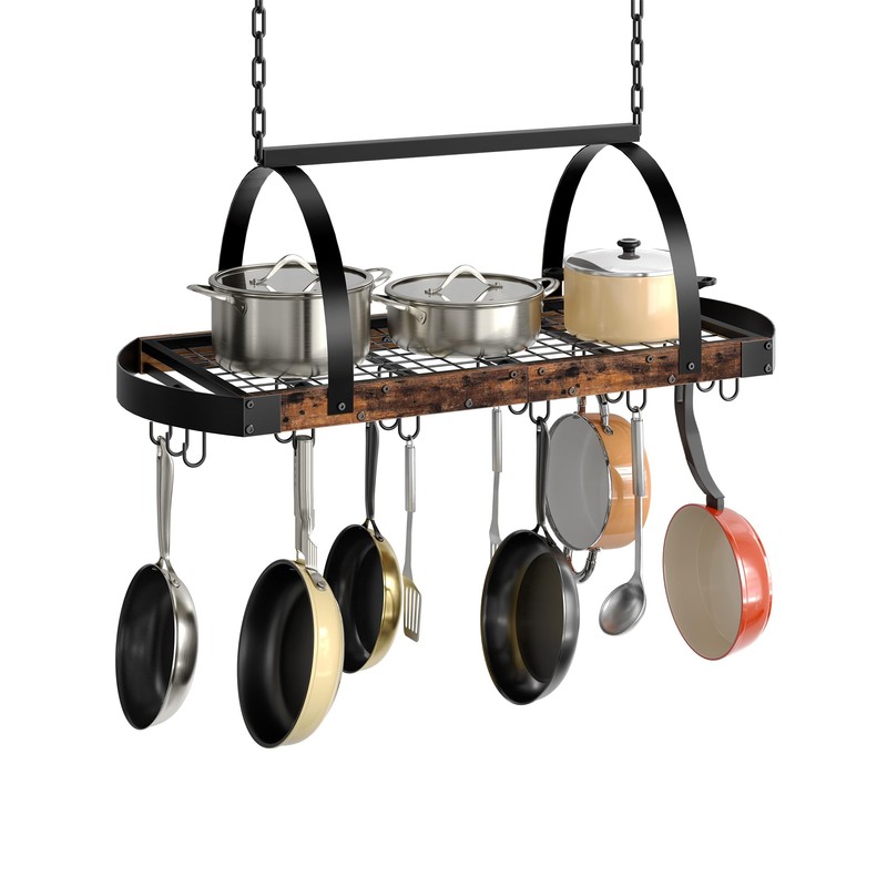 CHOEZON Hanging Pot Rack, Pot Hanger for Kitchen, Ceiling Mounted