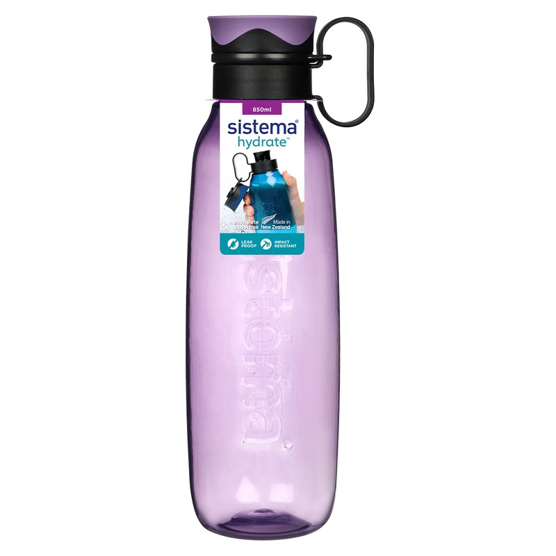 Sistema Traverse Tritan Bottle, Assorted Colours, 850 ml