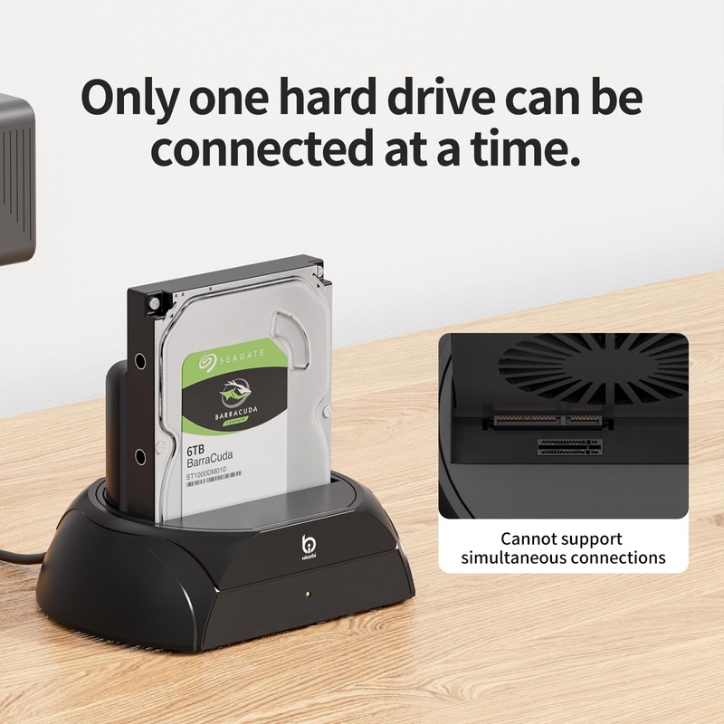 Hard Drive Docking Station, Pcie NVMe Adapter with Cooling Fan