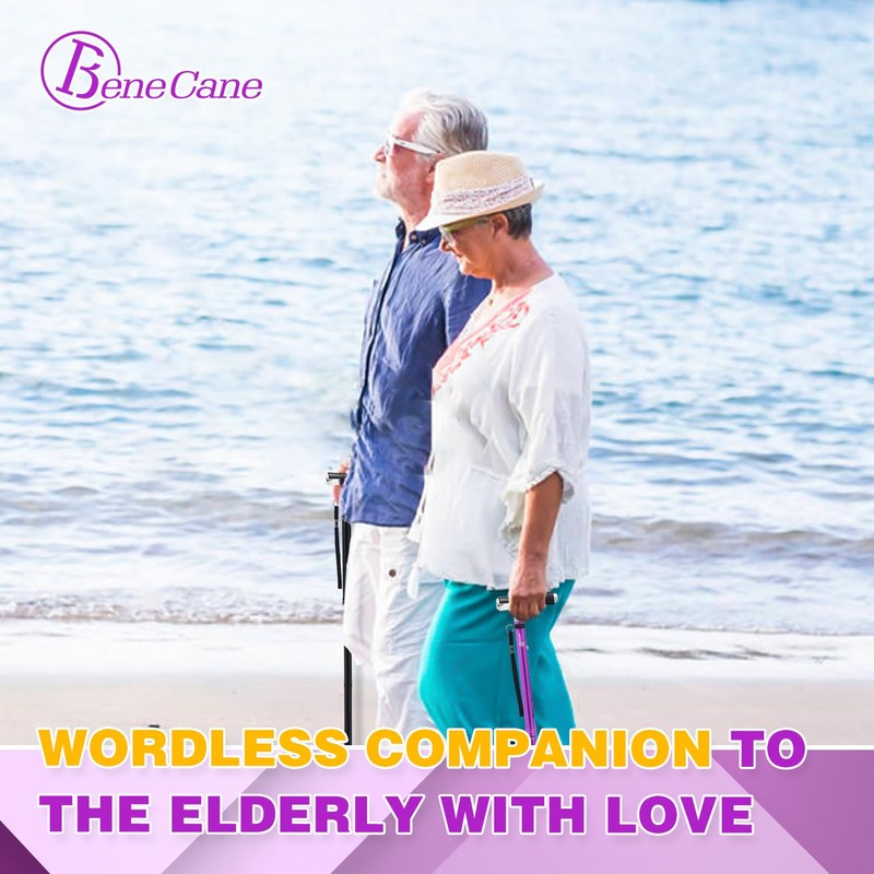 BeneCane Walking Cane for Women Folding Cane for Men with