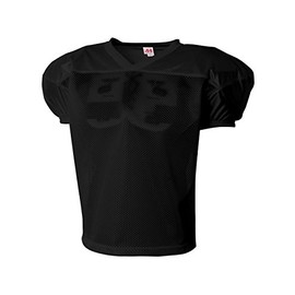 A4 Youth Drills Polyester Mesh Practice Jersey L/XL BLACK