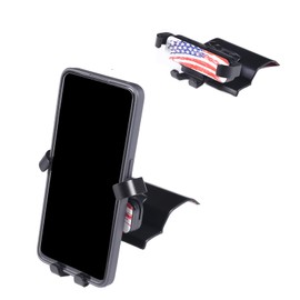 TongSheng Car Phone Mount for Toyota Tundra Sequoia 2022 2023 2024+ Phone Mount for Car Vent,Dashboard Hands Free Car Phone Holder Mount,Retractable Straight Phone Stand,Black (US Flag Model)