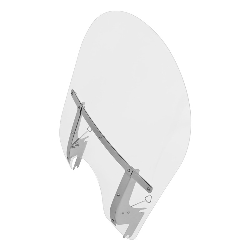 HECASA 29" x 22" Motorcycle Windshield Clear Windscreen Compatible With