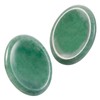 Nupuyai 2pcs Green Aventurine Oval Thumb Worry Stone Set, Energy