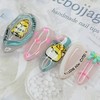 Grumpy cat handmade nail tips - Almond M / 심술냥이