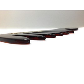 Strähnenboy Styler Comb Coarse Teeth Brown 6 Wide Teeth 6.5 Inches 16 cm Handmade Styler Comb Curling Comb Afro Comb (057 hav)