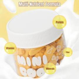 Abizoo Hamster & Gerbil Treats, Crunchy Baked Hamster Snacks with Carrot Powder and Yeast, Natural Training Reward Chew Treats for Small Animals, Supports Digestion and Dental Health