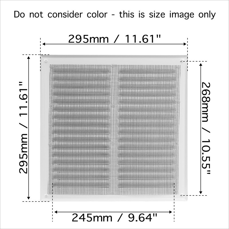 HVAC OV 10" x 10" Inch Brown Stainless Steel Square