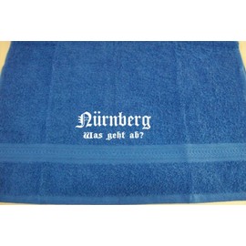 Nuremberg – Was Geht Ab?; Cities Bath Towel, multicolour, 70x140 cm
