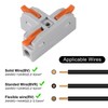 10Pcs Compact Wire Conductor Connector, T-Shape Lever Nut Wire Connector,