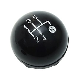 Gear Knob Black 5 Gears Compatible / Replacement Part for Fiat 500 500C Year 2007 Onwards