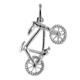 jewellerybox Sterling Silver Bicycle Charm