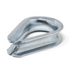 Design61 8 mm Wire Rope Thimble DIN65457 Galvanised Steel Set