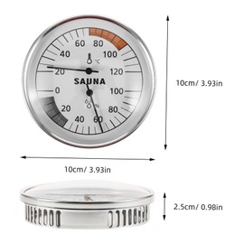 iplusmile Sauna Temperature and Humidity Gauge Dual Use Hygrometer for Indoor Use Thermometer with Display Easy Installation Wall Hanging Design for Sauna Rooms