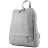 modamoda de - T138 Italian Women's Leather Backpack Bag, Grey2021