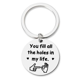 Funny Boyfriend Keychain Gifts from Girlfriend BF GF Anniversary Birthday Gifts for Men Husband Wife Christmas Gifts for Women Couples Valentines Day Gifts for Him Her Engraved Key Chain