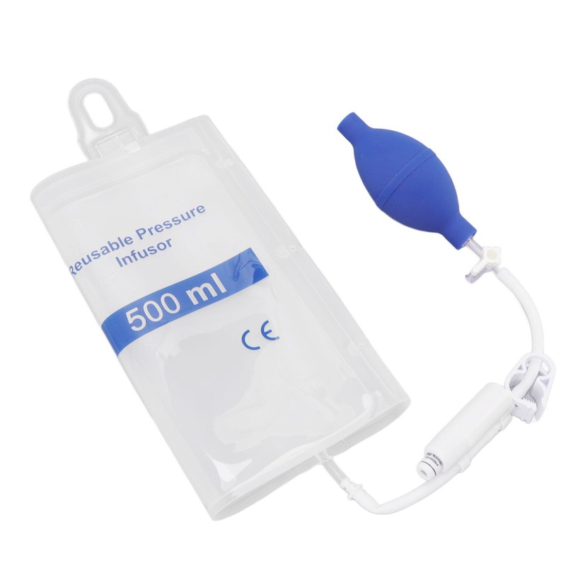 500ml Pressure Infusion Bag Transparent Pressure Infuser Bag for Patient