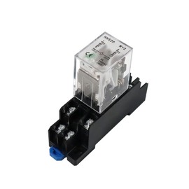 ATO.COM ATO Dc 24V Coil 14-Pin Electromagnetic Power Relay 4Pdt 4No 4Nc Hh54P My4Nj with Plug-in Terminal Socket Base 4No 4Nc