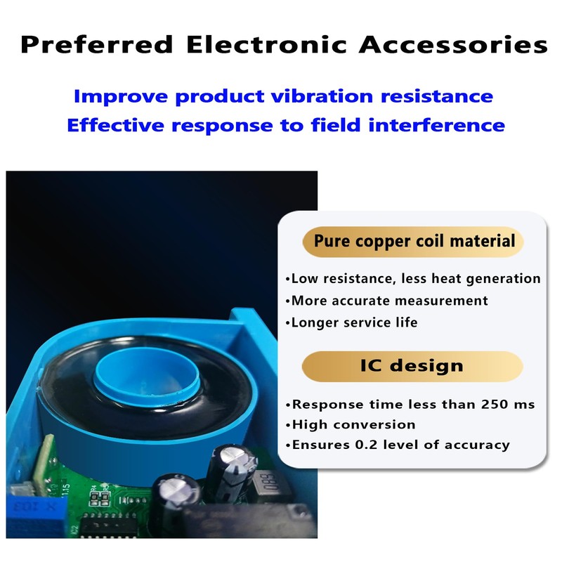 AC Current Transmitter,Hall DC Sensor,Output to PLC or Instrument,High Precision