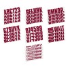 Stiffie UNILINE 3" Alpha-Numeric Registration Identification Numbers Stickers Decals for