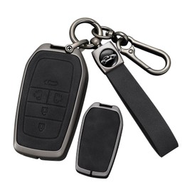 Toyota Keychain, Key Holder, Alloy PU Leather, Compatible with Alphard, Vellfire, Yaris Cross, Vios, Noah, Sienta, RAV4-PHV, Crown, Harrier, Camry, etc., Accessory, Christmas Present, Comfortable