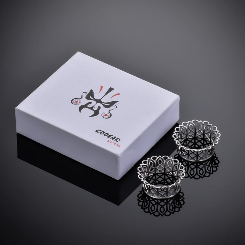 COOEAR Cool Hollow Ear Tunnels Piercing Plugs, Copper Gauges for