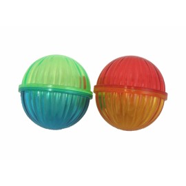 Pet Palette, LLC Multipet Lattice Ball Cat Toy Assorted Colors 1.5" 4pk