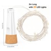 KOBWA Flaschenlichter mit Korken, USB wiederaufladbares Weinflaschenlicht, batteriebetriebene Gläser, Lichterkette,