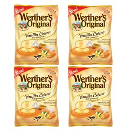 Werther's Original Vanilla Creme Soft Caramels, 4.51 Oz Pack of 4