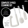 Brushtech 3-Piece Sommelier’s Washing Kit - USA Made Glass Cleaning