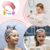 Bathing Hat,Hair Washing Shield with Water Temperature Gauge and Shampoo