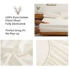 INJOY HOME DECOR 100% Pure Cotton Fully Fitted Sheet Double
