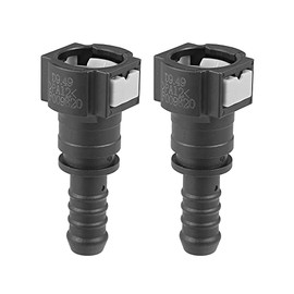 Fuel Line Quick Connect Straight Push-On Adapter for 3/8" Tubing