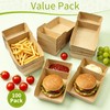 100 Pack Paper Food Serving Trays, 2 Compartment Nacho Boat