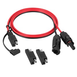 WBGADAM 0.6M 12AWG MC4 Solar Panel Connector to SAE Adapter Cable (MC4 to SEA Converter)