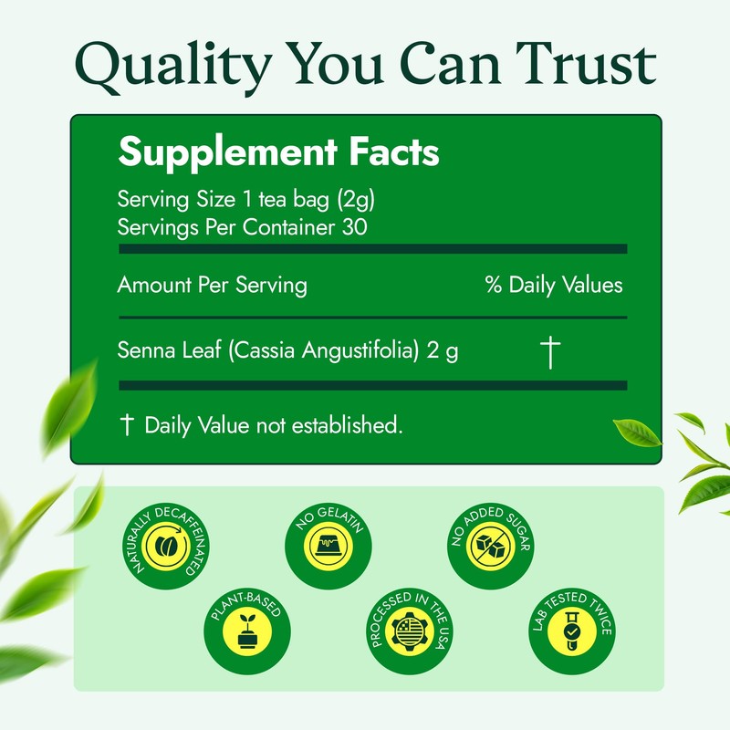 3 Ballerina Natural Green Leaf Brand Naturally Caffeine Free Diet