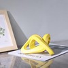 LCCCK Infinity Knot Sculpture Yellow Knot Decor Object, Abstract Knick