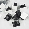 Viaky 30 Pcs Black Clips Self Adhesive Backed Nylon Wire